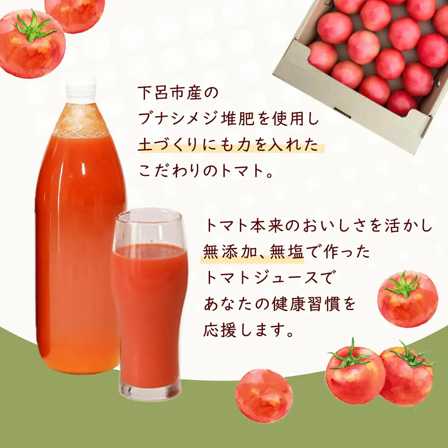 先行予約（2026年8月から発送）【定期便 3回】（ラベルレス）飛騨産 100％ 無添加トマトジュース（1L×6本入り）×3ヶ月 定期 【113-G】