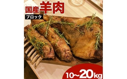 
【希少】国産 羊肉 一頭分（ブロック肉 約20kg）ラム 国産羊肉 国産ラム 塊肉 カタ ロース バラ モモ

