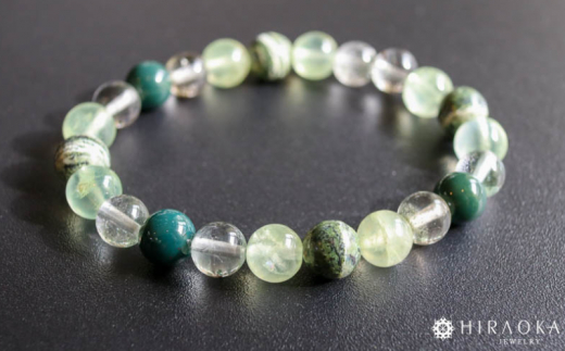 仕事ストレス回避パワーストーンブレスレット(仕事04)･8mm玉 (21.6cm)