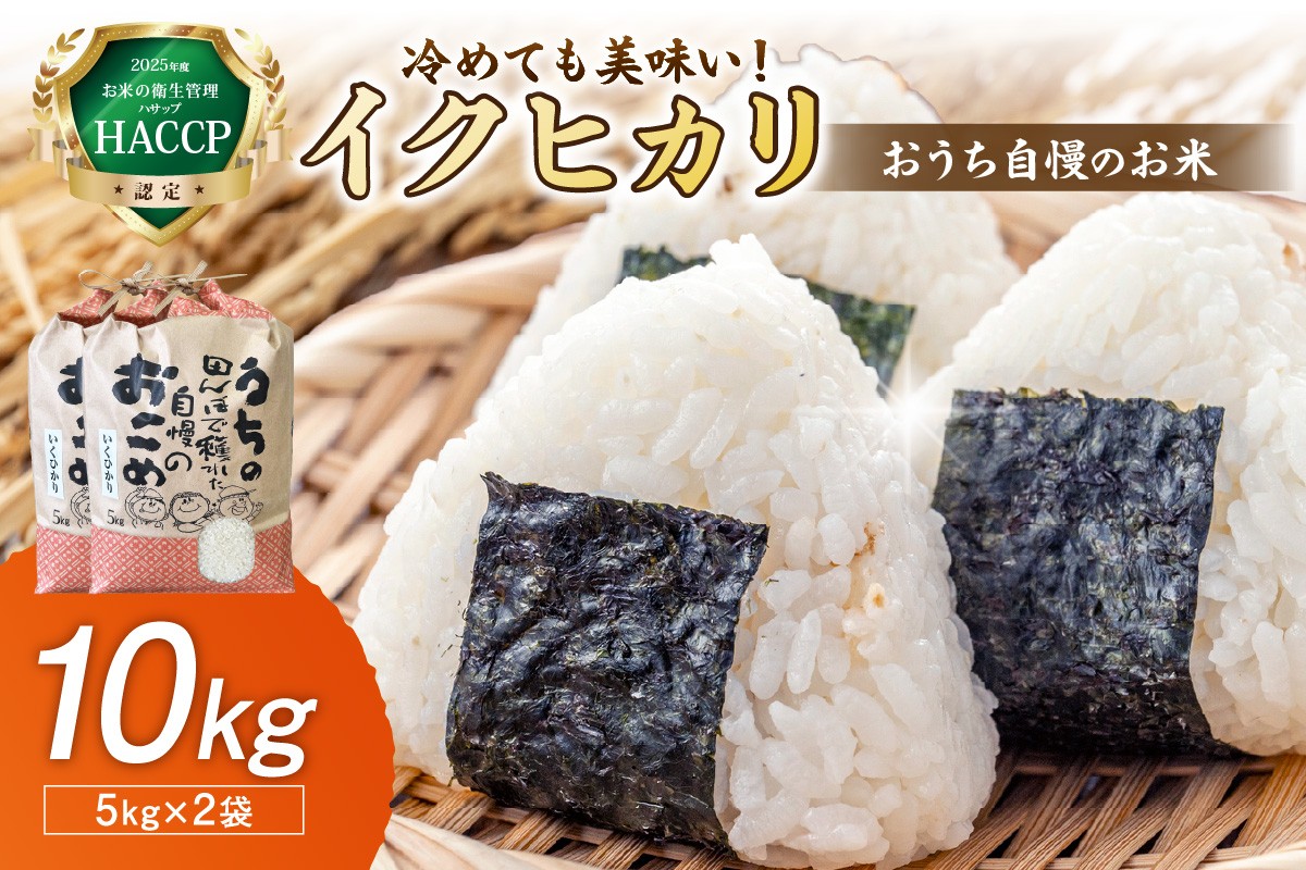 
                  おうち自慢のお米 イクヒカリ10kg
                