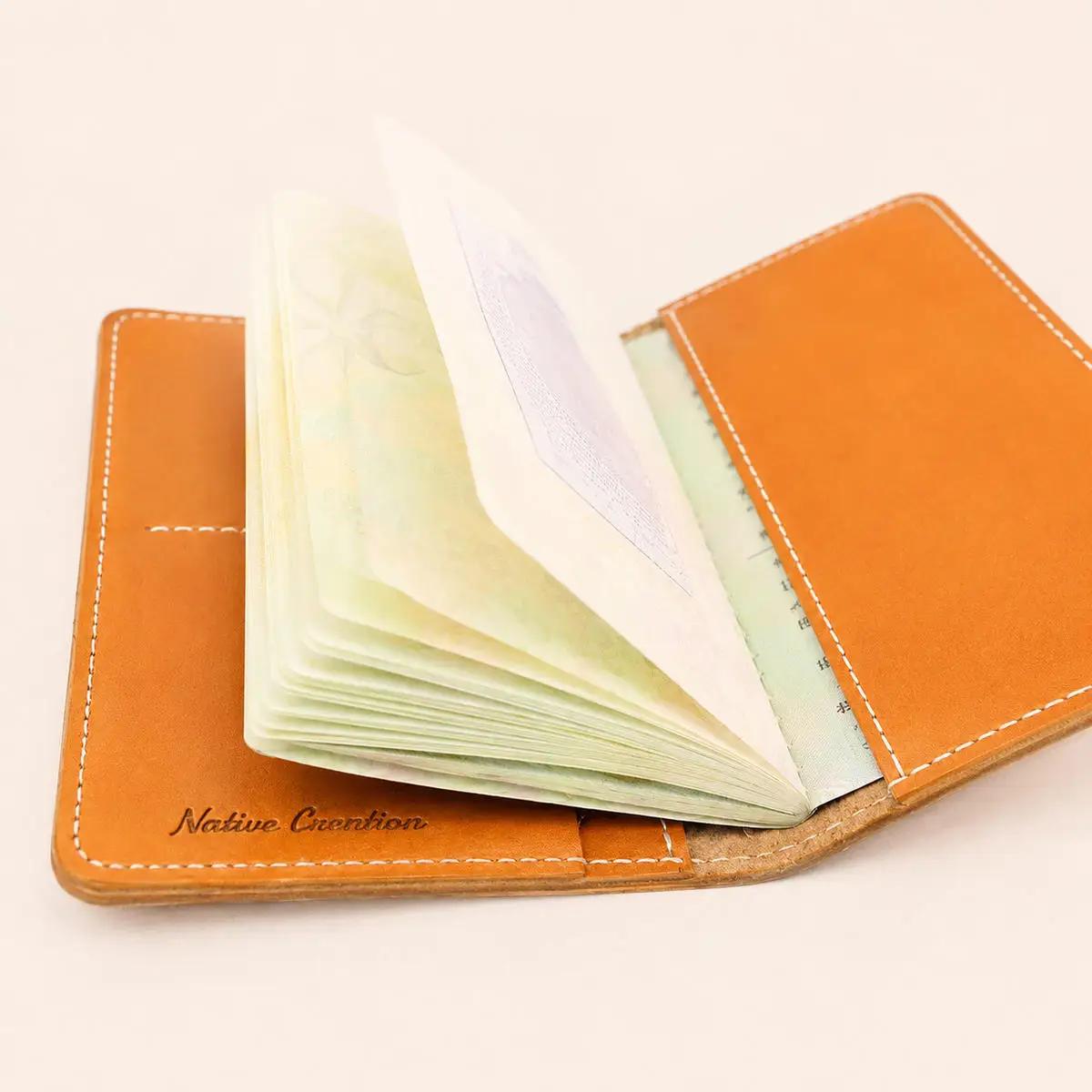 Native Creation パスポートケース NC3705 全8色 栃木レザー【納期1～3カ月】 雑貨 日用品 ファッション小物  【ORANGE】
