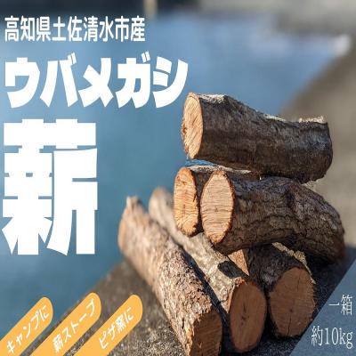 ふるさと納税 土佐清水市 ウバメガシ 薪 約10kg(1箱)乾燥済 約30cm キャンプ ストーブ 暖炉【R00828】