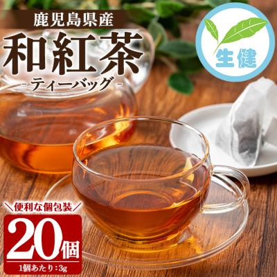 ふるさと納税 いちき串木野市 和紅茶 ティーバッグ 3g×20袋 計 60g 個包装 で 使いやすい 有機栽培 鹿児島 の 紅茶