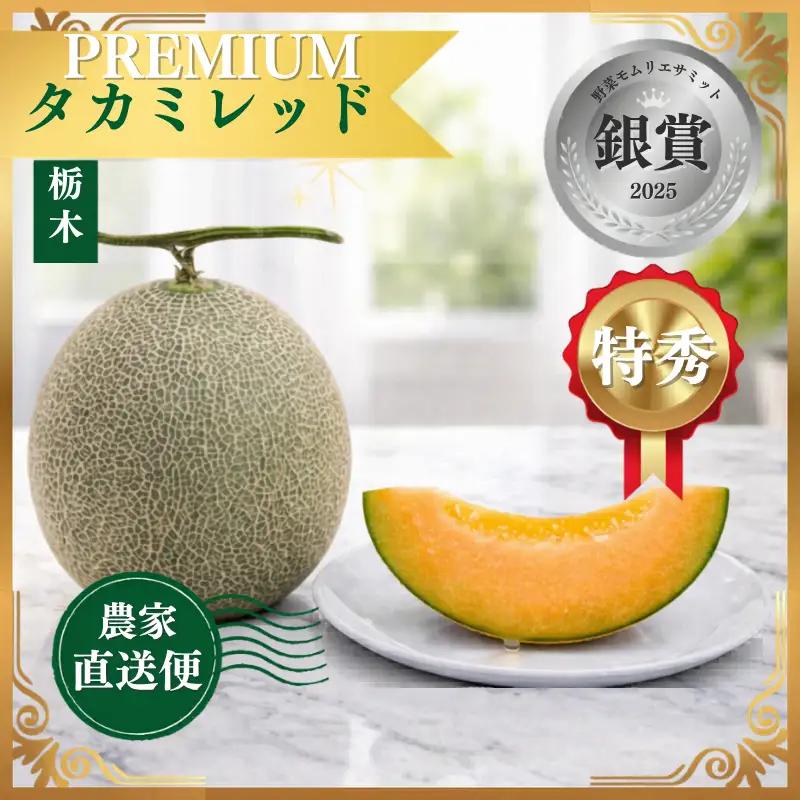【2027年 先行予約】タカミレッド 3～4玉(合計約5kg) | 完熟 果物 メロン