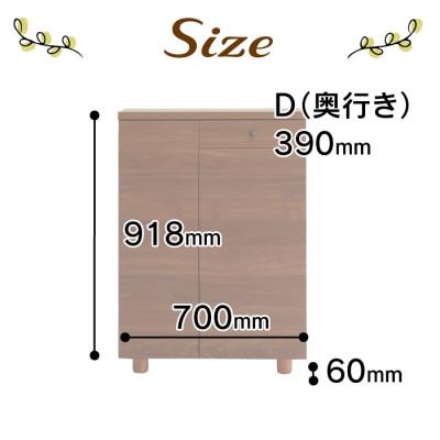 ふるさと納税 大川市 大川家具　国内製造　シューズボックス　ソルト　700L　ロータイプ　ブラウン/ナチュラル |  | 02