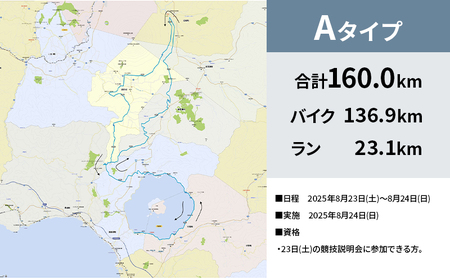 【8月23日（日）開催】北海道トライアスロン バイク ＆ ラン Aタイプ 半額参加権 自転車 ランニング 2種目 イベント 大会 スポーツ レース 経験者
