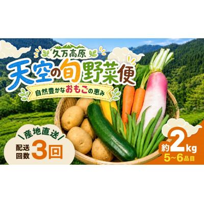 ふるさと納税 久万高原町 【毎月定期便】久万高原 天空の旬野菜全3回