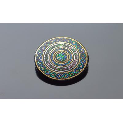 ふるさと納税 京都市 【嵯峩螺鈿野村】華七宝ブローチ|京都 老舗 伝統工芸 漆器 ジュエリー |  | 02