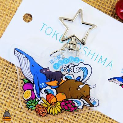ふるさと納税 徳之島町 道の駅とくのしまオリジナルキーホルダー(アクリル×星形) |  | 03