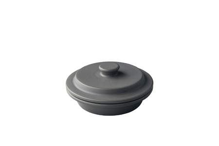 PETARI Shallow Pot 18cm Mud Stone（グレー）G.M.P 【 グッドデザイン賞受賞 陶器製 万能調理土鍋 鍋 土鍋 平鍋 浅鍋 電子レンジ可 キッチン雑貨 新生活 ギフト