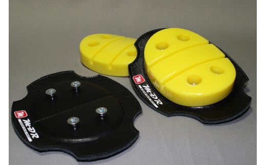 M-DR バンクセンサー (スライダーベースセット 黄) ／ M-DESIGN 膝当て バイク用品 左右セット 奈良県 田原本町
