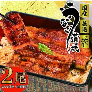 017-12 国産 うなぎ 二尾 約 280g たれ 山椒 付き うな雄 鰻蒲焼