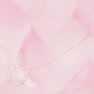 K18ピンクゴールド ダイヤモンド ペンダントネックレス【HＨ-018609】
