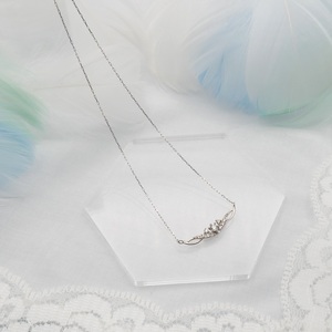 PT900/PT850 0.10ct ダイヤモンド ペンダントネックレス HH-019738 SWBT005-pt