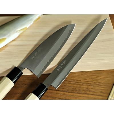 ふるさと納税 関市 濃州正宗作 鋼和包丁2点セット(出刃+刺身)(専用砥石+研ぎ方DVD付き)【飛騨美濃す |  | 01