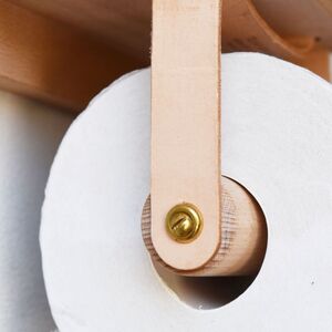 Teha’amana Toilet paper holder テハマナ トイレットペーパーホルダー ブナ ブラック 革 皮 雑貨 おしゃれ レザー 本革 こだわりの逸品 地域特産品 ギフト 自分用 人