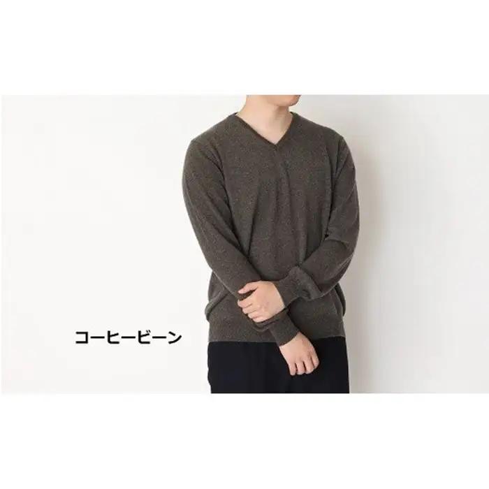 【期間限定(～8/31) エシカルプライス 】カシミヤ UTOカシミヤ メンズ Vネックセーター 岩手県 北上市 ユーティオー S0114R0805