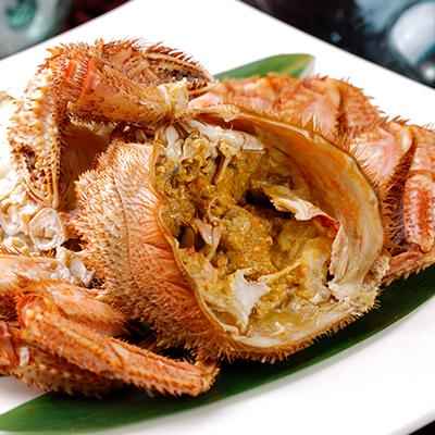 ふるさと納税 白老町 【浜ゆで】北海道産ボイル毛ガニ 1尾(400g前後)　 |  | 02