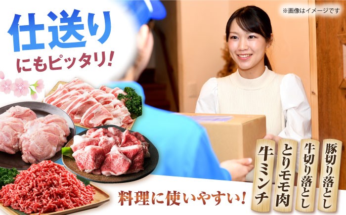  牛 豚 鶏肉 セット 佐賀牛 切り落とし ミンチ 牛肉 豚肉 鶏 肉 精肉 黒毛和牛 ありたどり 食べくらべ 新生活 仕送り