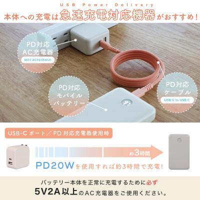 ふるさと納税 海老名市 モバイルバッテリー 10,000mAh アーモンドミルク(MOT-MB10005-ECAM) |  | 03