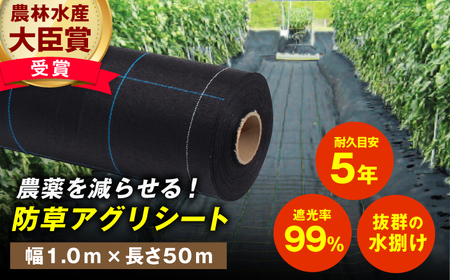 防草アグリシート（BB1515・耐久目安5年・幅1.0m×長さ50m）/ 防草シート 除草[AFCA008]