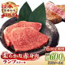 【ふるさと納税】【全6回定期便】【A4〜A5ランク】長崎和牛 ランプ ステーキ 600g（150g×4枚）《壱岐市》【野中精肉店】 黒毛和牛 牛肉 和牛 赤身 希少部位 138000円 138000 [JGC028]