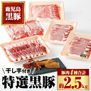 【ふるさと納税】特選黒豚大盛セット(約2.5kg)＋干し芋(約320g)付き 鹿児島 国産 九州産 黒豚 豚バラ 肩ロース ロース カルビ ロース セット ほしいも 干し芋 おやつ お菓子 焼肉 バーベキュー BBQ 贈答 ギフト【和田養豚】