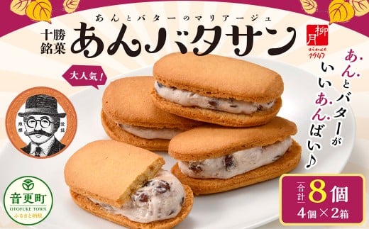 「柳月」あんバタサン8個セット【B20】