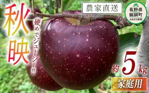 りんご 秋映 家庭用 5kg ファームトヤ 沖縄県への配送不可 2025年10月上旬頃から2025年10月下旬頃まで順次発送予定 令和7年度収穫分 信州 果物 フルーツ リンゴ 林檎 秋映 りんご3兄弟 長野 14000円 予約 農家直送 長野県 飯綱町 [1140]