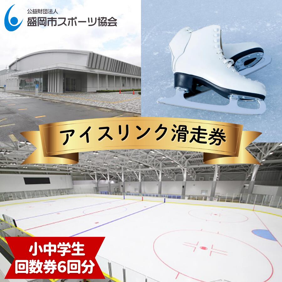 【ふるさと納税】 盛岡市アイスリンク 滑走回数券 小中学生 6回分 スケート アイススケート 滑走券 利用券 施設利用券 チケット スポーツ レジャー 観光 旅行 岩手県 盛岡市 東北 岩手 盛岡 公益財団法人盛岡市スポーツ協会
