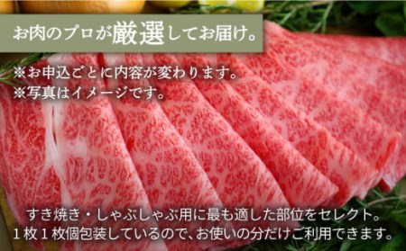 【牧場直送】佐賀県産和牛 すきやき・しゃぶしゃぶ用スライス 500g（ロース・モモ・バラ）【有限会社佐賀セントラル牧場】[IAH078]