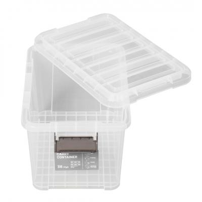 ふるさと納税 三条市 キャリーコンテナ38 ハイ クリア(3個セット) 【010S808】 |  | 01