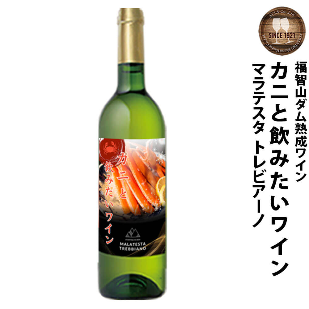 【ふるさと納税】 福智山ダム熟成 カニと飲みたい白ワイン FD332 750ml×1本 イタリア IGT マラテスタ白 白ワイン ワイン お酒 アルコール 福岡県 直方市 常温 送料無料