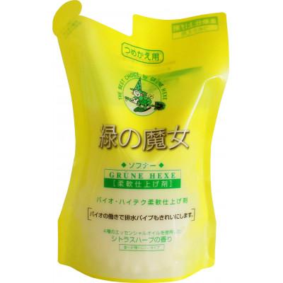 ふるさと納税 龍ケ崎市 天然オイルの為香害対策へ　緑の魔女ソフナー500ml(詰め替え用)×20袋セット