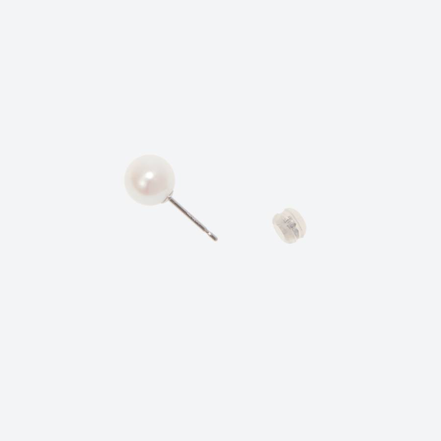 アコヤパール　ネックレス・ピアス（E7.5mm）セット (ピンク）2(MKhp-013)