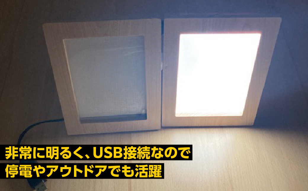 写光Shapica（シャピカ）Lサイズ　西川材フレーム 　1枚板タイプ　USB接続　HNNO002
