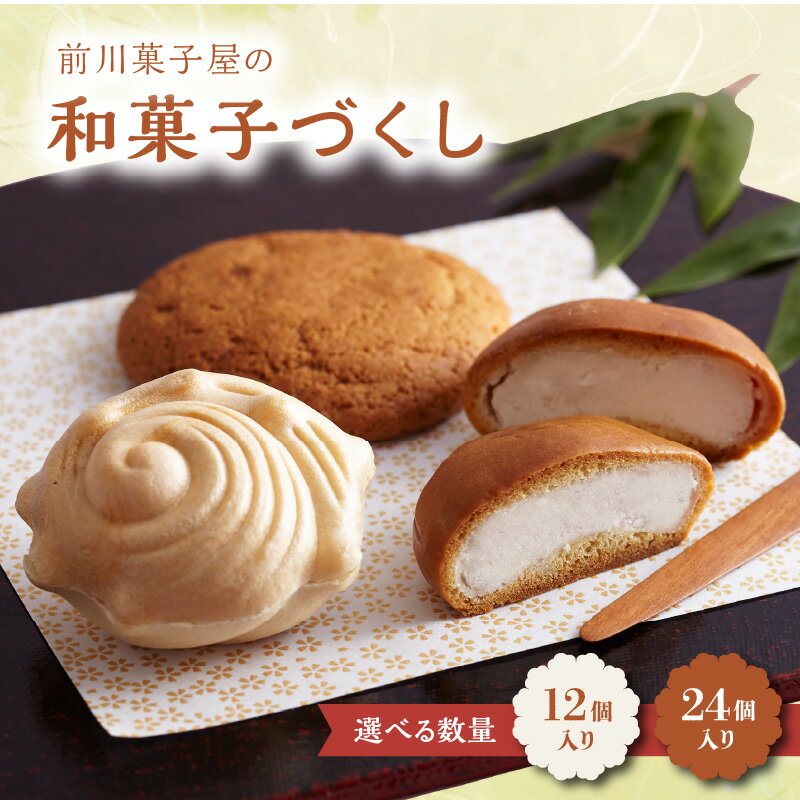 【ふるさと納税】【数量選べる】前川菓子屋の和菓子づくし 12個入り or 24個入り ／ 銘菓 和菓子 菓子 最中 もなか 饅頭 まんじゅう 丸ぼうろ あんこ 黒あん 白あん お茶請け お茶菓子 スイーツ おやつ お土産 手土産 お菓子 佐賀県 玄海町 ＼レビューキャンペーン実施中／