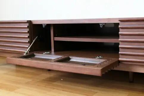 【開梱・設置】アゼル 175cm テレビボード（ブラウン）　AX016