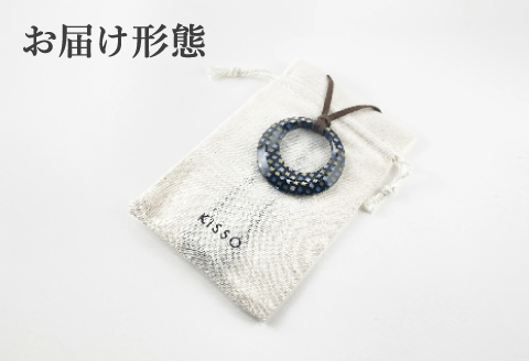 ＜KISSO＞Pendant Glass Holder Circle　レッド