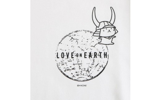 ひこにゃん ✕ BORN FREE コラボ LOVE ON EARTH Tシャツ XLサイズ ホワイト XL 白 ボーンフリー 服 シャツ ティーシャツ BORNFREE ご当地キャラ ご当地 ひこね