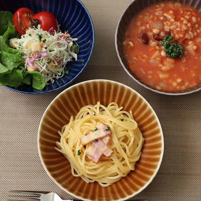 【波佐見焼】しのぎ 小鉢 ボウル 5colors 5枚セット 食器 皿 【一龍陶苑】 [CC25]  波佐見焼
