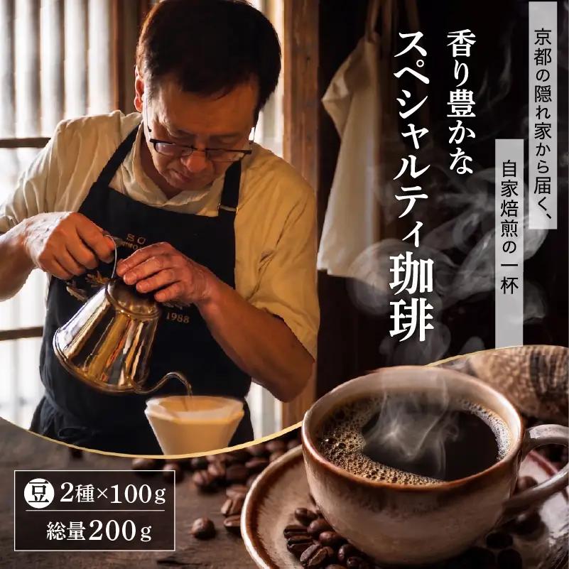コーヒー豆 自家焙煎 100g×2種 コーヒー豆