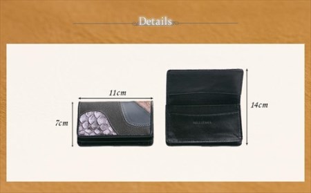 ReLEATHeR（リレザー）名刺入れ＜マーブル×ブラック＞ [2035]