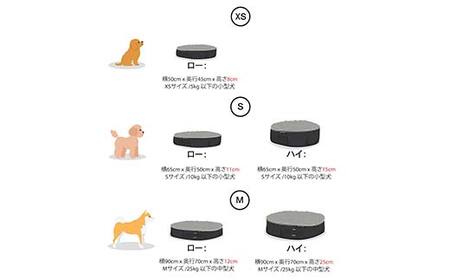 ペットラウンジ 日本製 洗える 撥水 低反発クッション 犬猫ベッド 取り外しカバー（XSサイズ／ベージュ／キルトベージュ ／ロータイプ／エリート）【アンビエントラウンジジャパン】 F7Z-1607