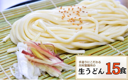 龍ケ崎名物 手造りの生うどん[(麺150g×3食・つゆ1パック)×5袋]【配送不可地域：離島】| うどん うどん うどん うどん うどん
