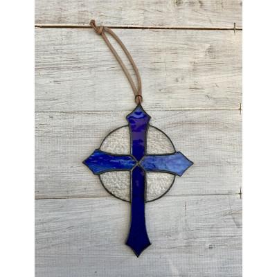 ふるさと納税 静岡市 ステンドグラス　オーナメント　クロス |  | 01