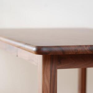 ダイニングテーブル　LOTTE　ウォルナット無垢　150ｘ80ｘ72　大川市