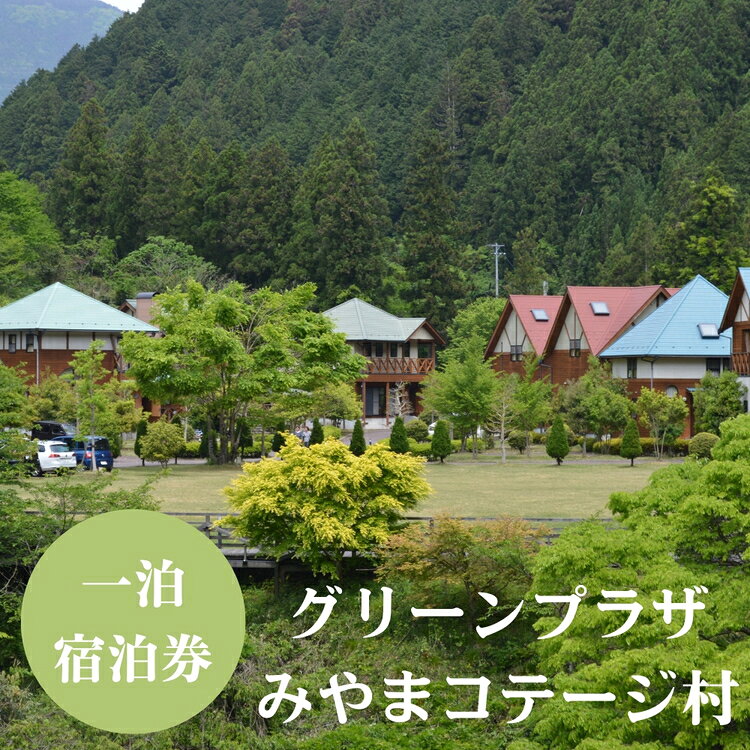 【ふるさと納税】グリーンプラザみやまコテージ村一泊宿泊券 [No.124] ／ 旅行 宿泊券 別荘 アウトドア キャンプ 自然 岐阜県