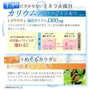 カリウム サプリメント メグリウム ヒハツ＆植物成分 30日分