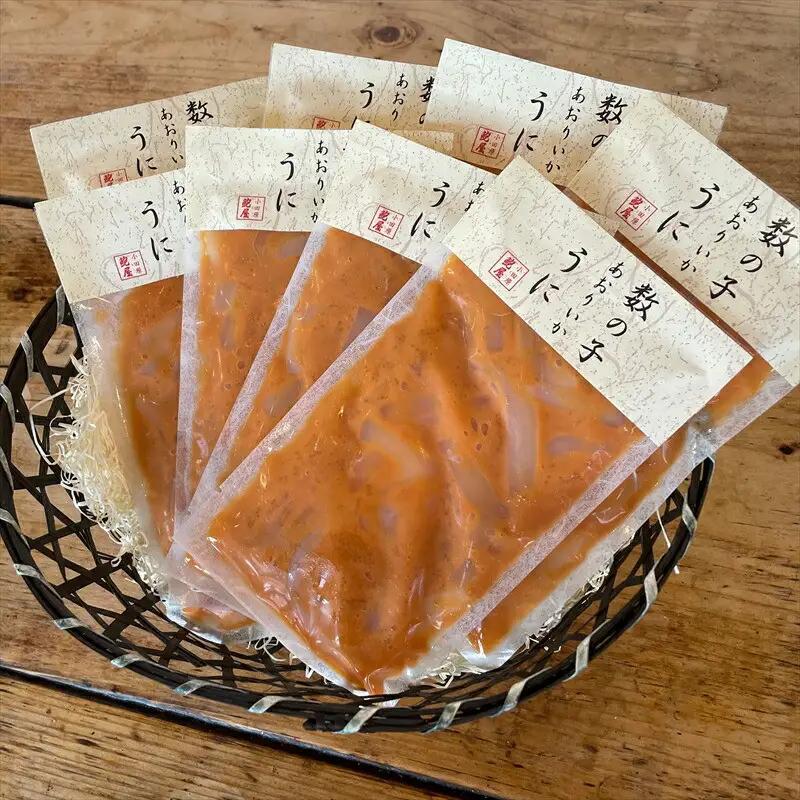 王様の塩辛 雲丹風味 8パック【あおりいか 塩辛 うに おつまみ 珍味 惣菜 海鮮 いかの塩辛 珍味 お取り寄せ 御中元 お中元 お歳暮 父の日 母の日 贈り物 日本酒 焼酎 塩辛】【神奈川県小田原市